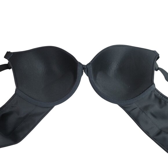 Cacique Boost Plunge Bra Black 40D Underwire Adjustable Strap Seamless Cup Mold - Picture 6 of 9